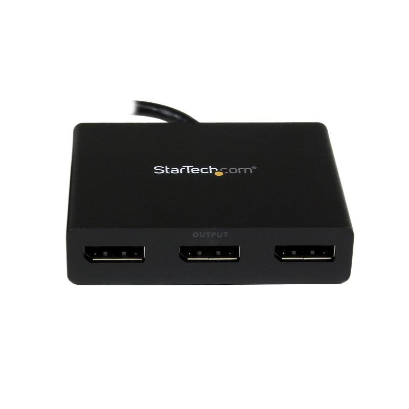 StarTech MSTDP123DP 3-Port Multi Monitor Adapter - DP 1.2 MST Hub - Dual 4K 30Hz & 1080p